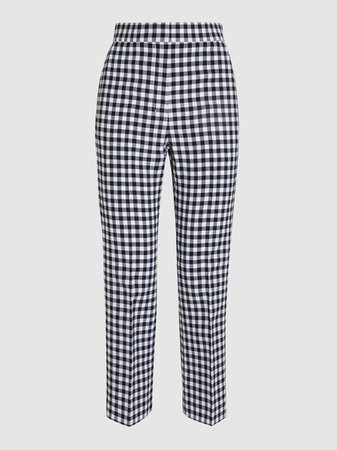 PORTS 1961 - Gingham Cropped Trousers | The Modist
