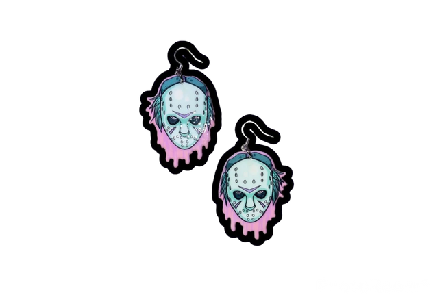 PASTEL JASON VOORHEES EARRINGS - The Captain’s Crypt