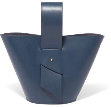 Carolina Santo Domingo - Amphora Mini Leather Tote - Navy