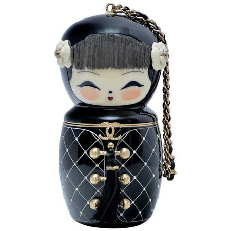 Rare Chanel China Doll Minaudière Handbag Clutch Paris- Shanghai Collection For Sale at 1stdibs