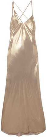 Michelle Mason - Lamé Gown - Gold