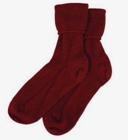 burgundy socks