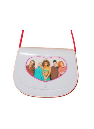 Spice Girls white Y2k 90s heart red handbag purse