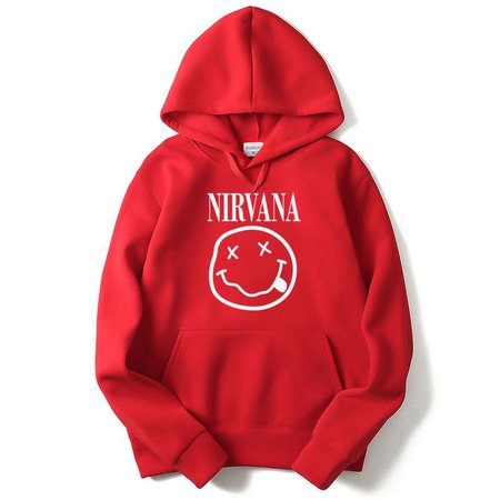 nirvana hoodie red