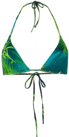 jungle print bikini top