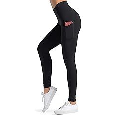 Dragon Fit High Waist Yoga Leggings with 3 Pockets,Tummy Control Workout Running 4 Way Stretch Yoga Pants Black : Clothing, Shoes & Jewelry