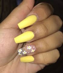 daisy acrylic nails - Google Search