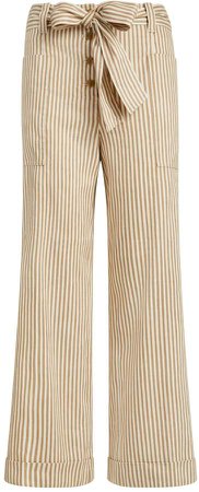 Cropped Striped Pant