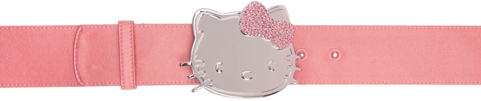 Blumarine SSENSE Exclusive Pink Hello Kitty Edition Enamel Belt