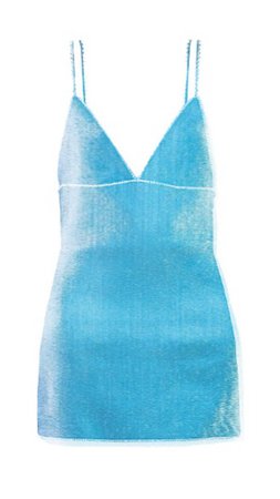 ÁREA Blue Embellished Dress
