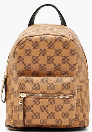 boohoo brown backpack
