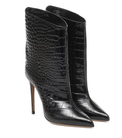 Alexandre Vauthier - Alex Low patent leather ankle boots | Mytheresa