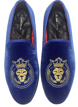 Royal Blue Lion Loafers