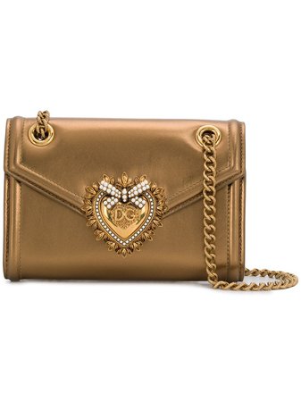 Dolce & Gabbana Mini Devotion Shoulder Bag BI1168A1016 Gold | Farfetch