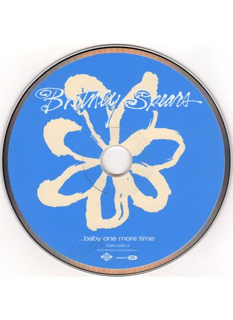 Britney Spears CD music baby one more time blue Png Filler y2k
