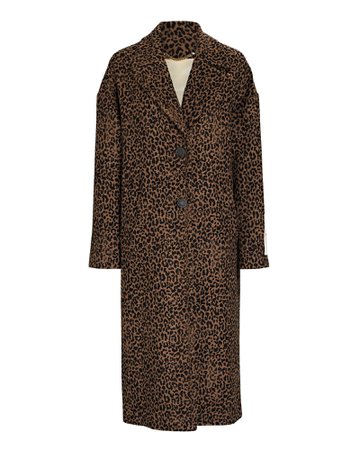 Golden Goose Leopard Jacquard Cocoon Coat | INTERMIX®
