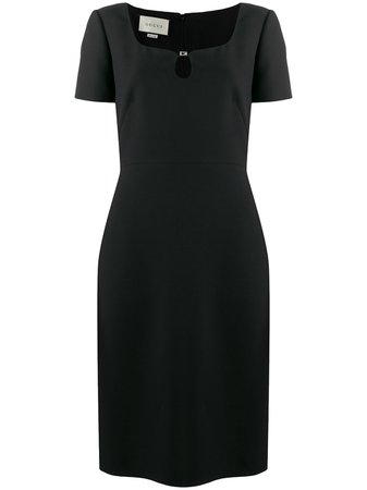 Shop Gucci sweetheart neck black dress with Express Delivery - FARFETCH