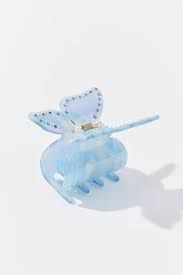hair claw clip blue butterfly hair urban outfitters - Google Search