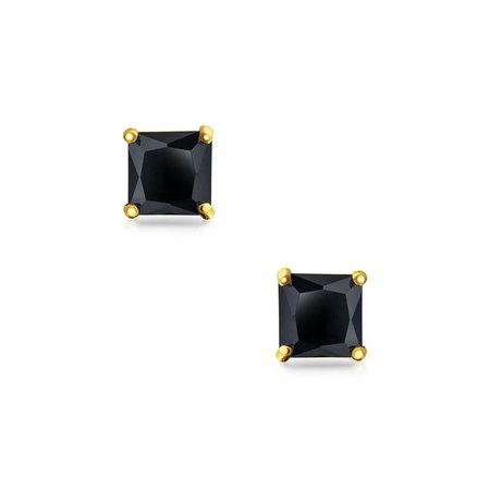 square earrings black and yellow - Google Search