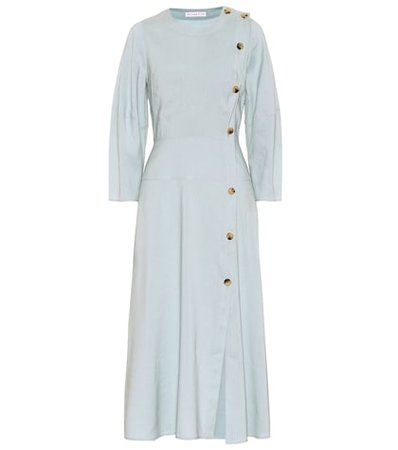 Michaela cotton-blend midi dress