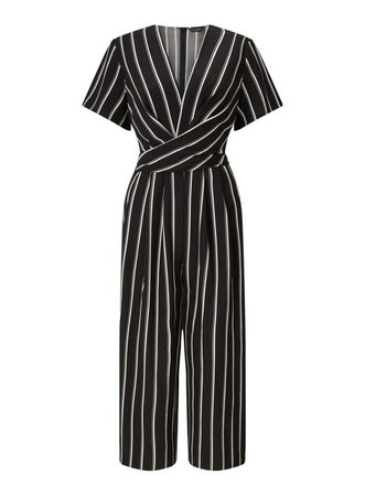 Striped Twist Front Jumpsuit - Playsuits & Jumpsuits - Clothing - Miss Selfridge