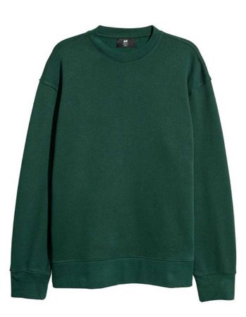 forest green sweatshirt