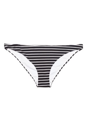 Cheeky bikini bottoms | Black/White striped | LADIES | H&M ZA