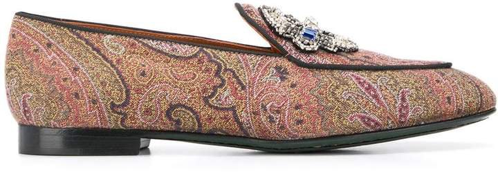20mm paisley print loafers