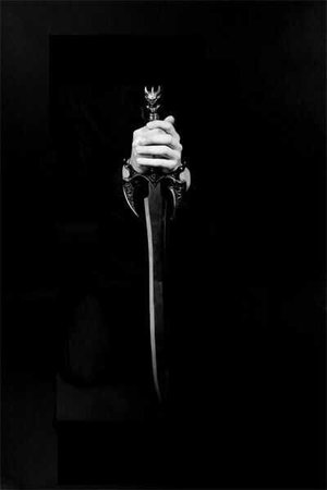 sword knife aesthetic black silver