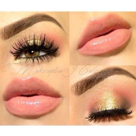 makeup with peach pink - Google Search