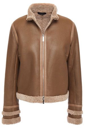 Taupe Shearling jacket | Sale up to 70% off | THE OUTNET | THE ROW | THE OUTNET