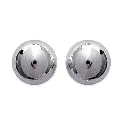 silver ball earrings - Google Search
