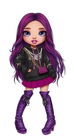Rainbow High Doll: Emi Vanda Purple Boots
