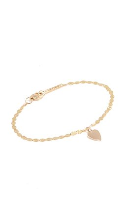 LANA JEWELRY Hanging Mini Heart Bracelet | SHOPBOP