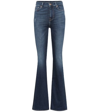 Lisha high-rise flared jeans