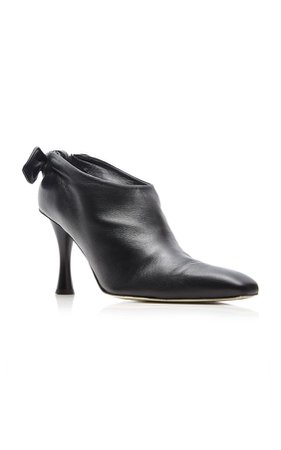 Proenza Schouler Tie Up Leather Ankle Boots