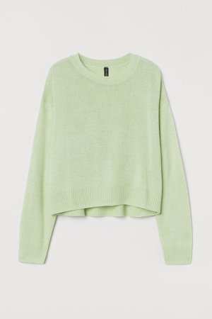 Stickad tröja - Mintgrön - DAM | H&M SE