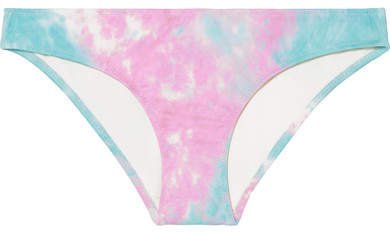 Re/done The Elle Tie-dyed Bikini Briefs - Pastel pink