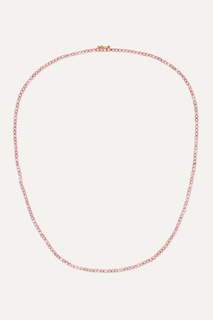 Rose gold Hepburn 18-karat rose gold sapphire necklace | Anita Ko | NET-A-PORTER