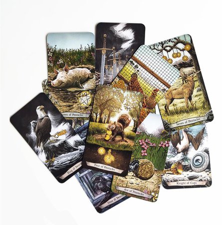 【Ready Stock】New Animal Totem Tarot Cards Funny Board Game Tarot Deck Card Games 78 Cards | Lazada PH