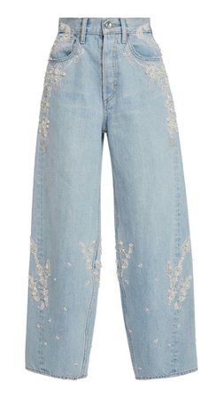 baggy straight jeans light wash