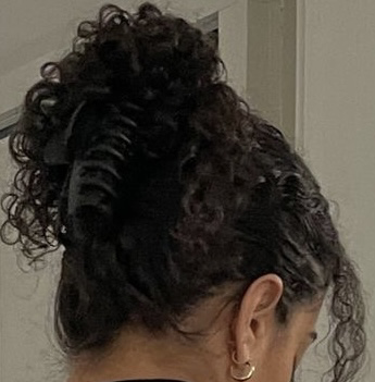 curly hair claw clip