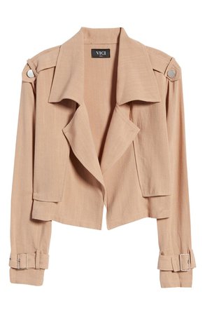 VICI Collection Woven Moto Crop Jacket | Nordstrom