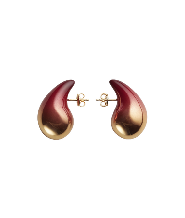 Bottega Veneta - Drop Small Earrings in Pomegranate