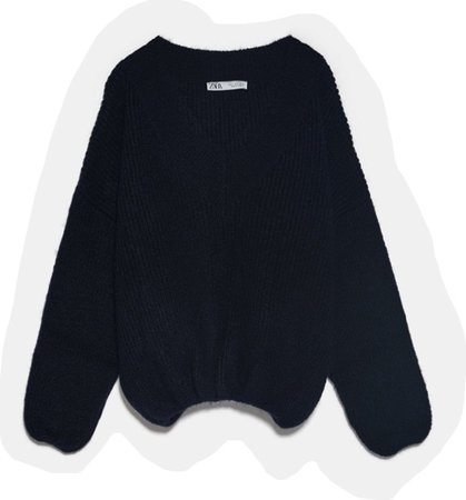Zara oversized v neck sweater