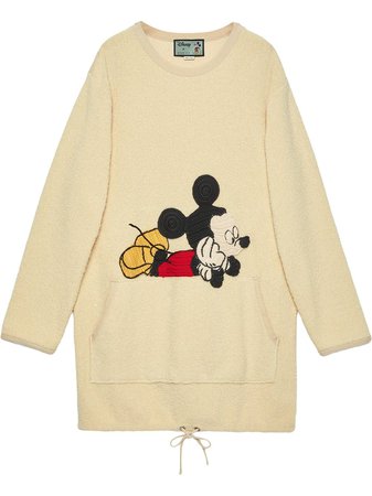 Gucci robe-sweat à Broderies Gucci x Disney Mickey Mouse - Farfetch