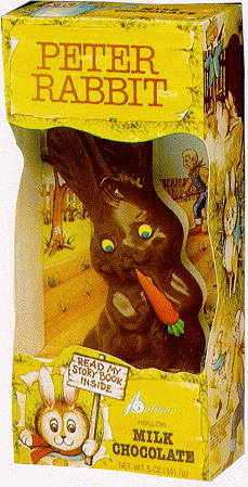 peter rabbit, chocolate bunny.