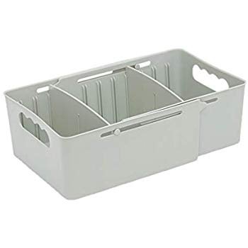 Amazon.com: Heaci Adjustable Storage Bin Plastic Drawer Divider Bathroom Kitchen Organizer Expandable Desk Closet, Pink, 3 Section: Home & Kitchen
