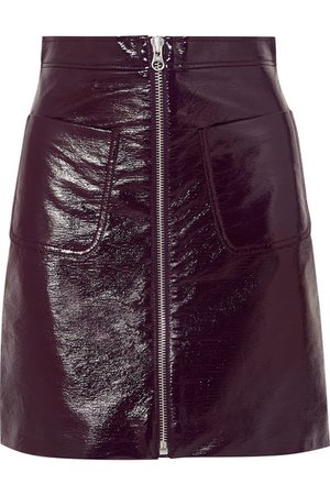 McQ Alexander McQueen | Coated-cotton mini skirt | NET-A-PORTER.COM