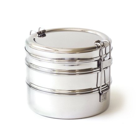 Bento Lunch Box - Stainless Steel Tri-Bento With 3 Tiered Containers | ECOlunchbox
